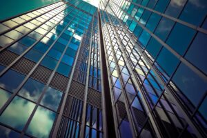 architecture, skyscraper, glass facades, modern, facade, sky, building, düsseldorf, city, modern architecture, glass, modern building, glass front, windows, glass windows, reflection, exterior, nature, perspective, office building, urban, high, downtown, low angle shot, structure, mirroring